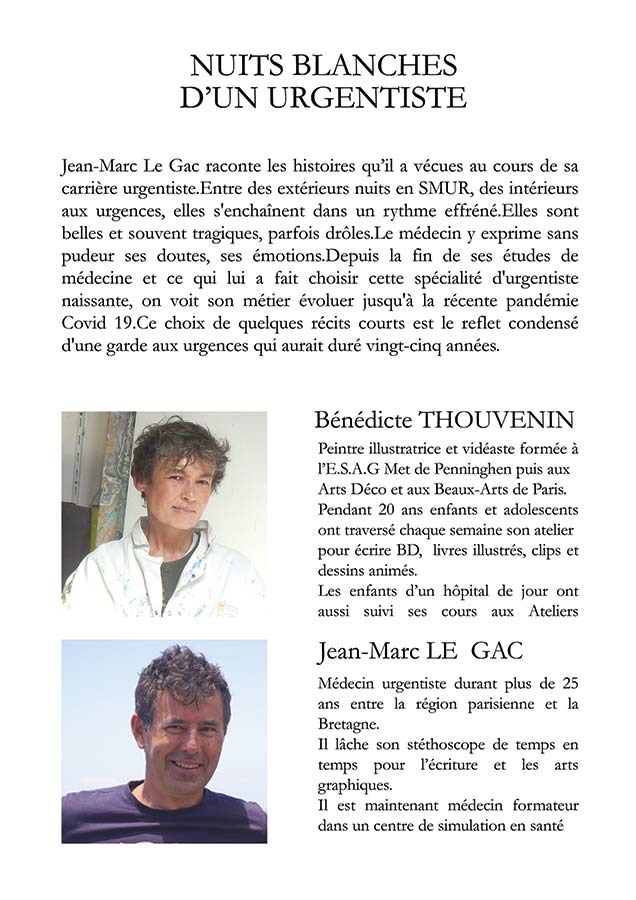 nuits blanches jean-marc Le Gac illustration Benedicte Thouvenin